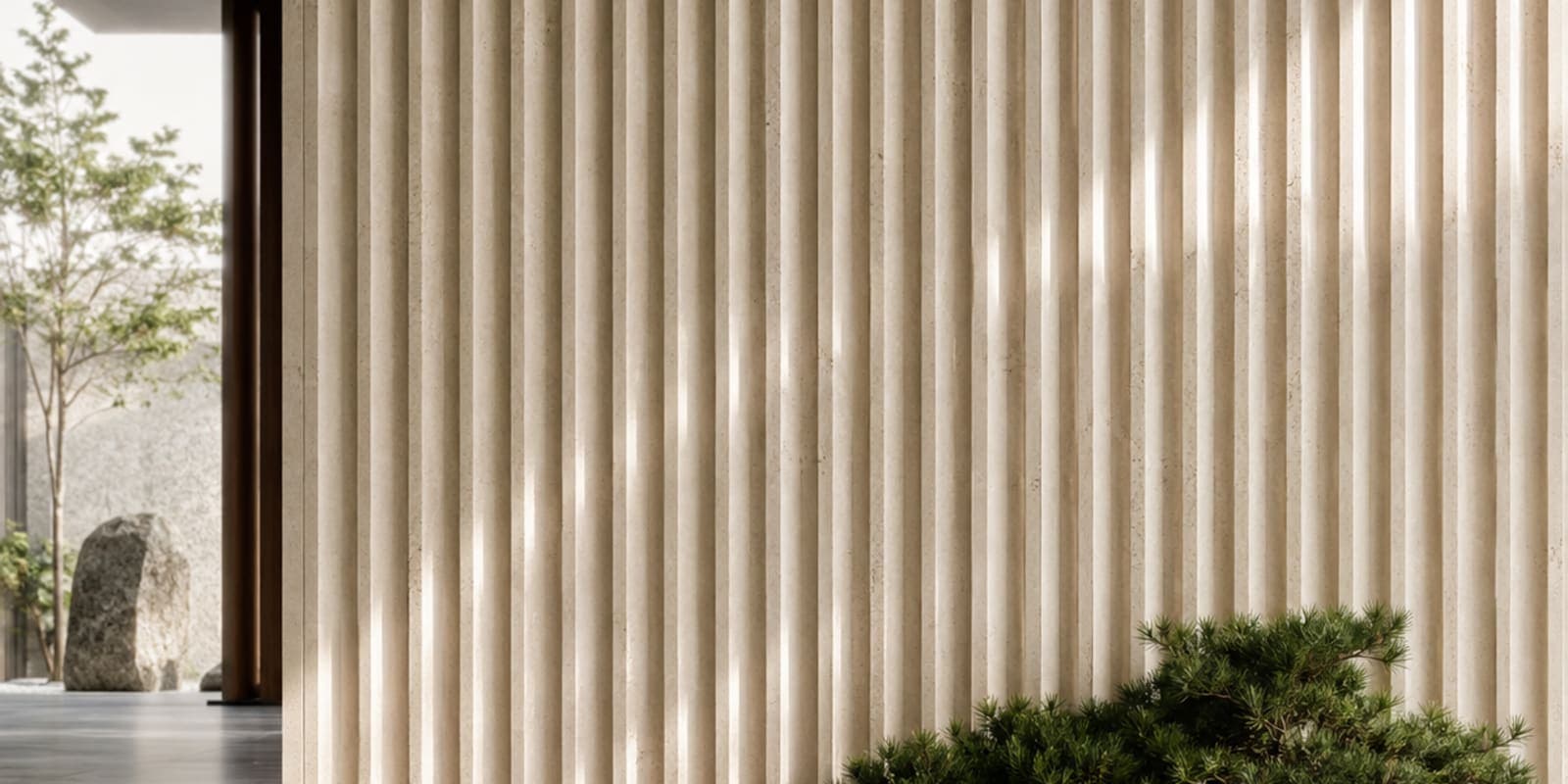Textured Cladding – Stone Flutes