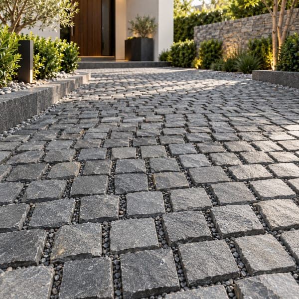 South Black Granite Rockface Natural