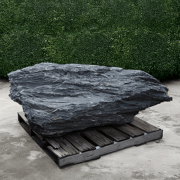 Midnight Slate Boulder - alternate view
