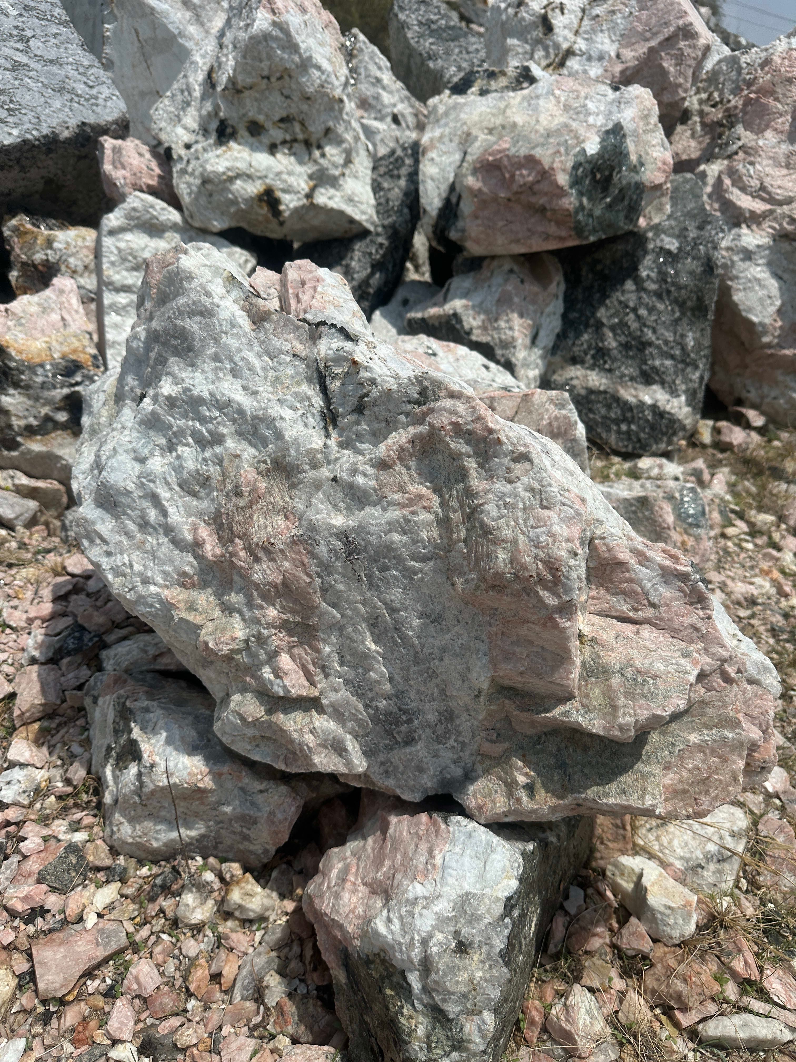 Rosy White Boulder - alternate view