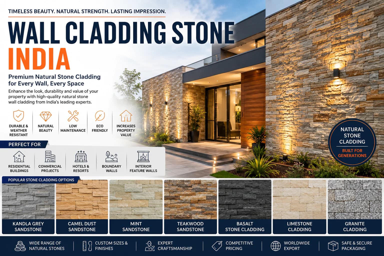 Wall Cladding Stone India: The Complete Guide to Natural Stone Wall Cladding for Modern Architecture