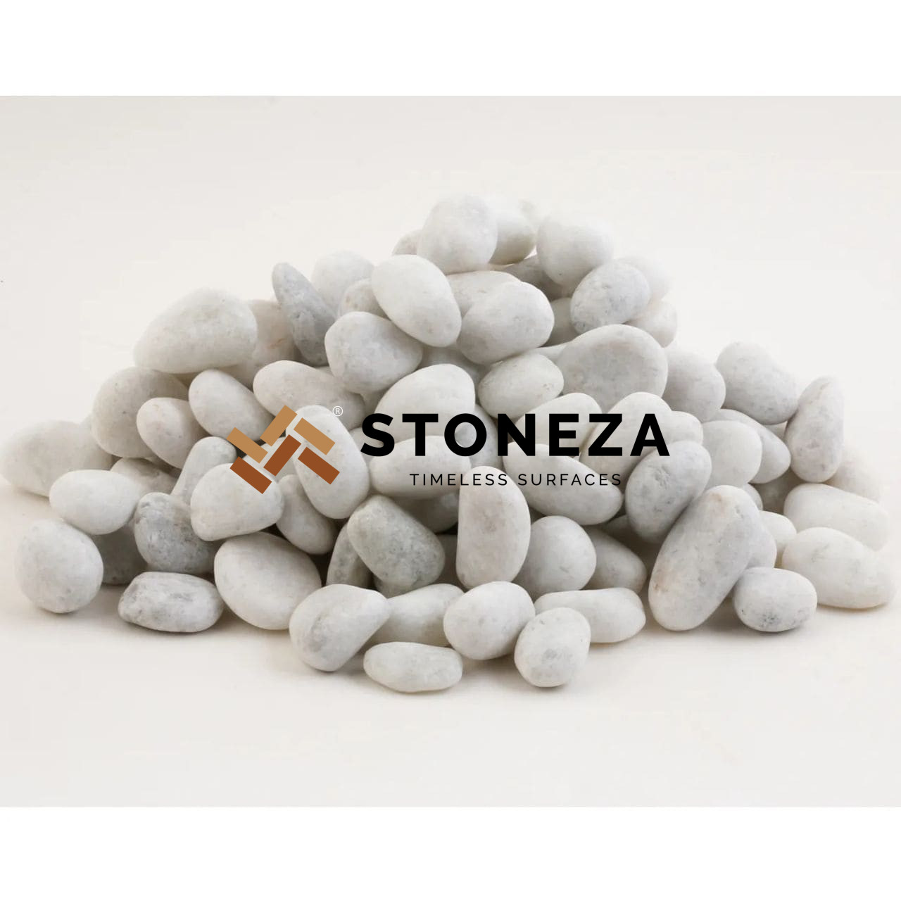 CRYSTAL WHITE PEBBLES