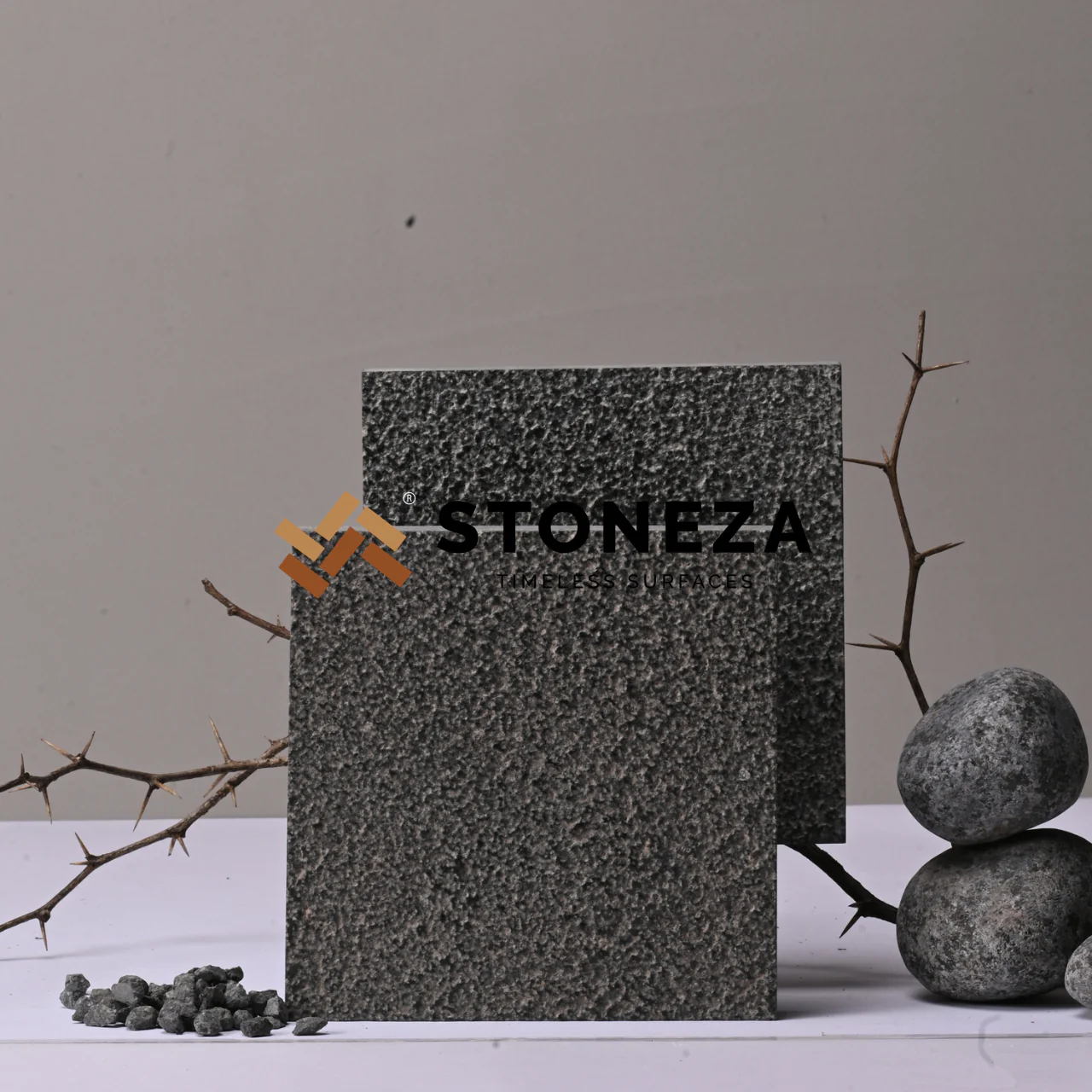 BASALT BUSH HAMMER BRUSH STONE
