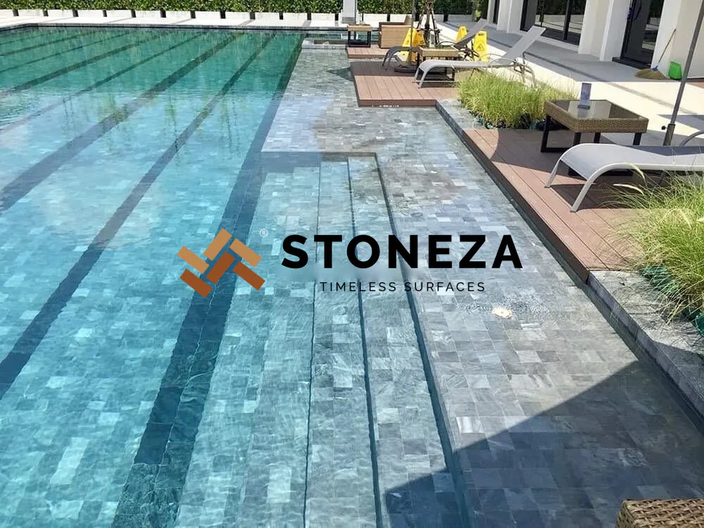 SILVER GREY POOL TILES - Image 2