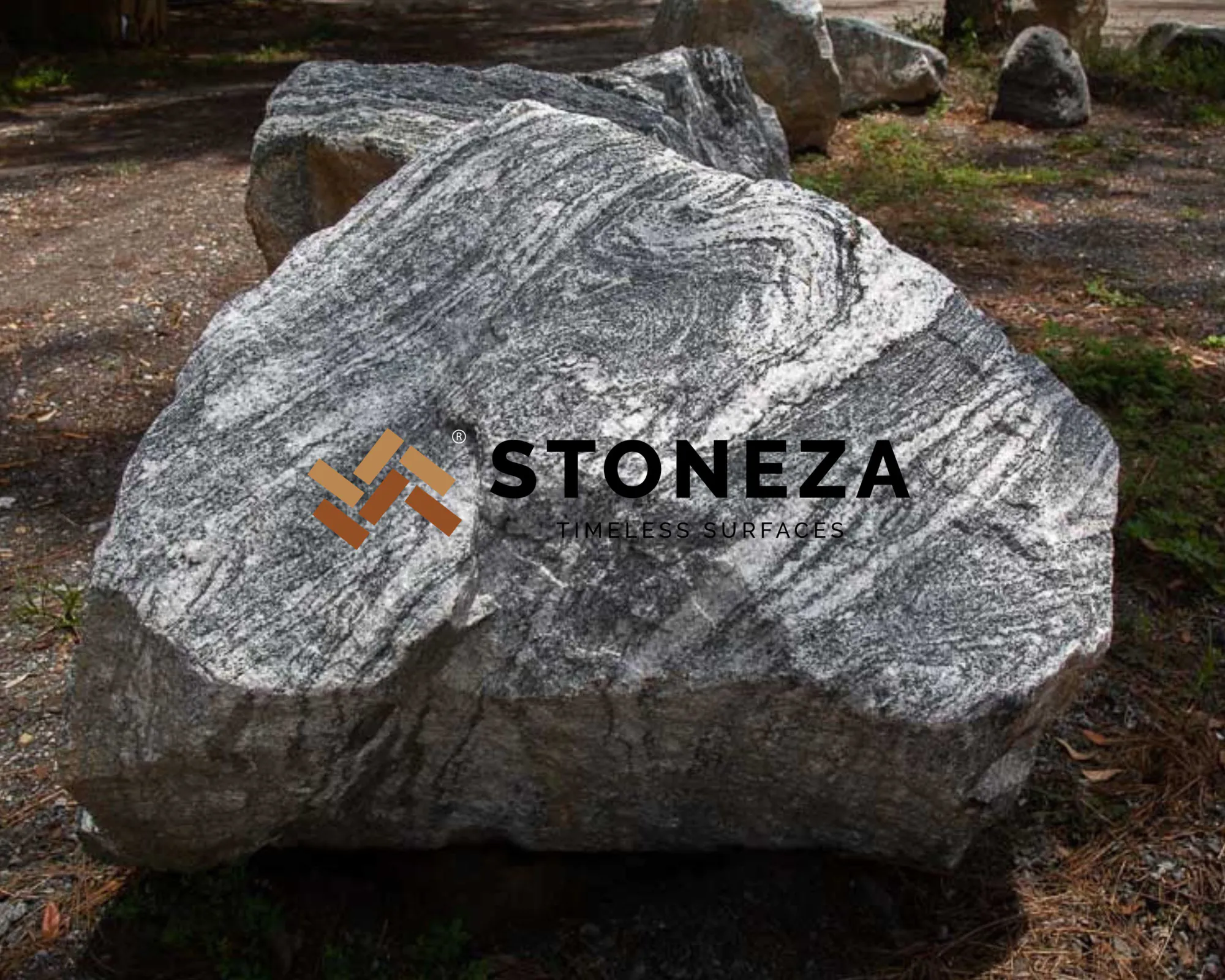 Black Granite Boulder