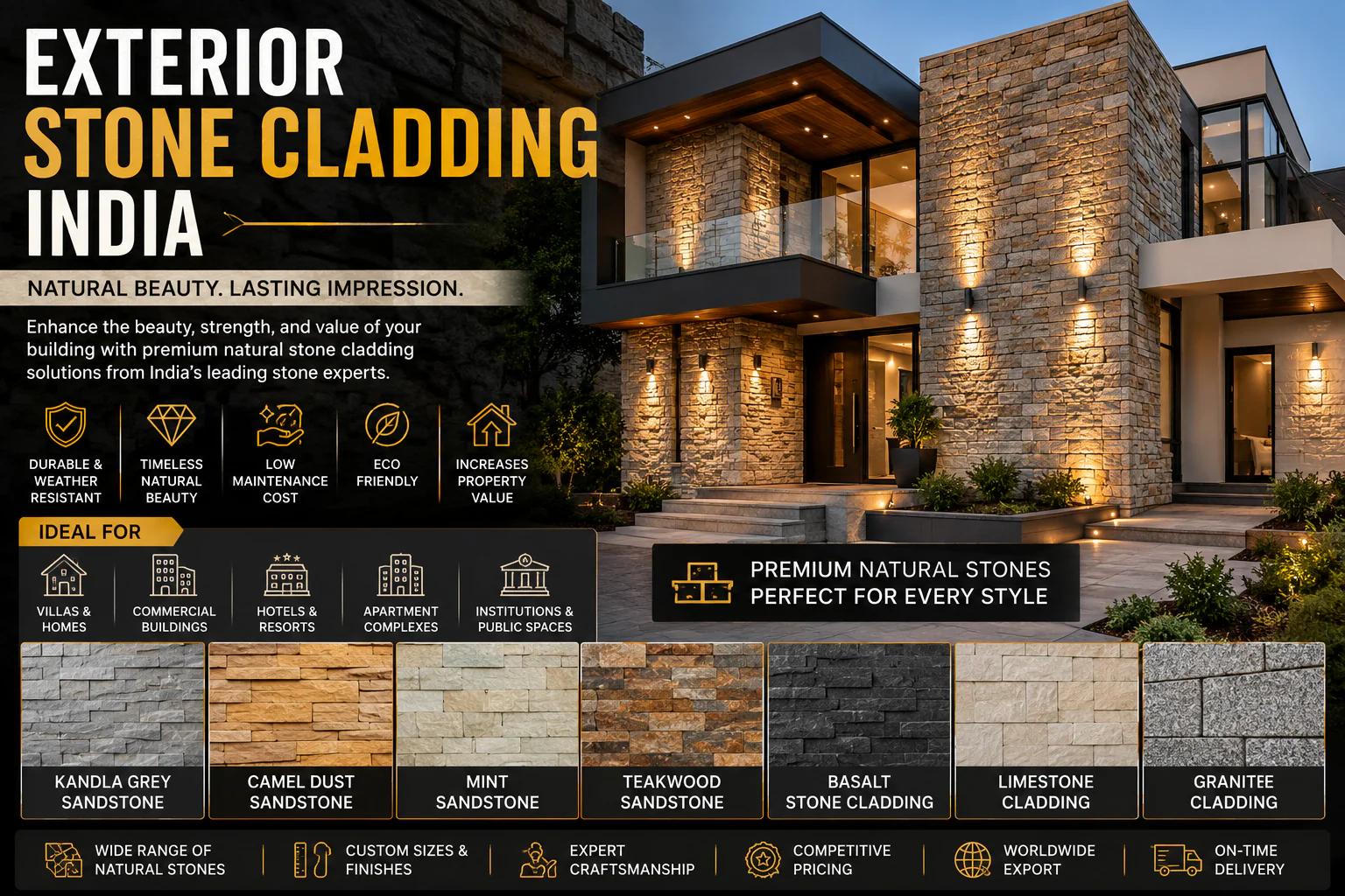 Exterior Stone Cladding India